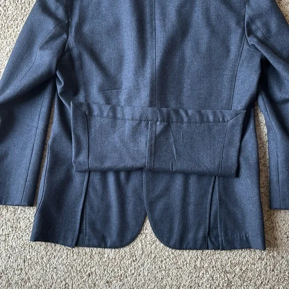 *Luxury* Finamore 1925 Napoli Navy Hand Tailored Patch Pocket Blazer Eu 52 US 40 - Picture 15 of 16